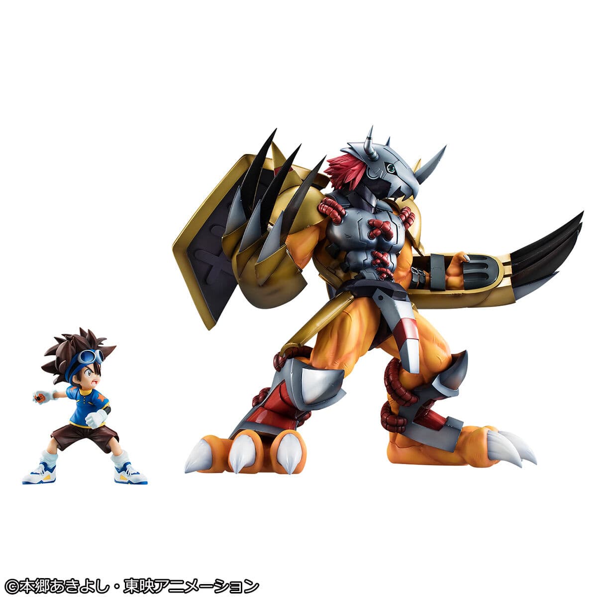 Figura Wargreymon & Taichi Digimon Adventure G.E.M.